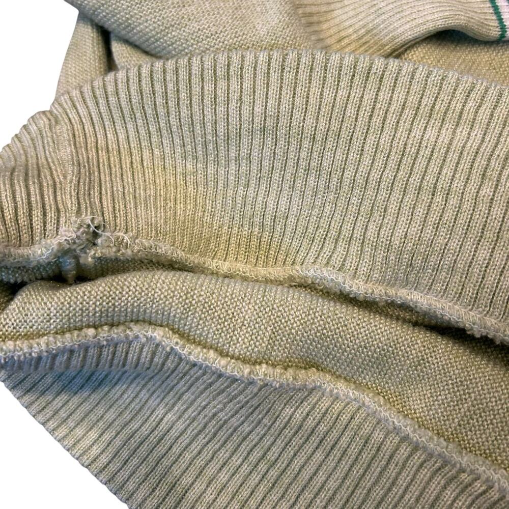 Puritan Vintage 80s Green V‑Neck Sweater Medium - Picture 7 of 11